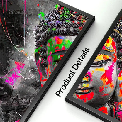 Tableau Bouddha Pop Art