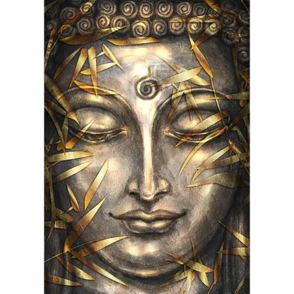 Tableau tête de bouddha Or - 20X30cm Unframed / JZ798-A