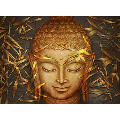 Tableau tête de bouddha Or - 20X30cm Unframed / JZ798-D