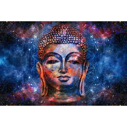 Tableau tête de bouddha Or - 20X30cm Unframed / JZ798-F