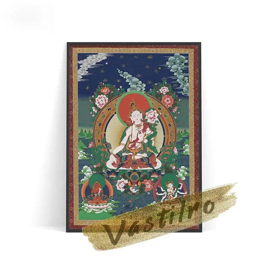 Tableau toile Thangka - 13x18cm No Frame / 04
