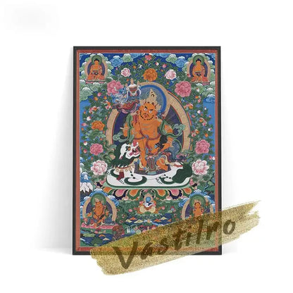 Tableau toile Thangka - 13x18cm No Frame / 05