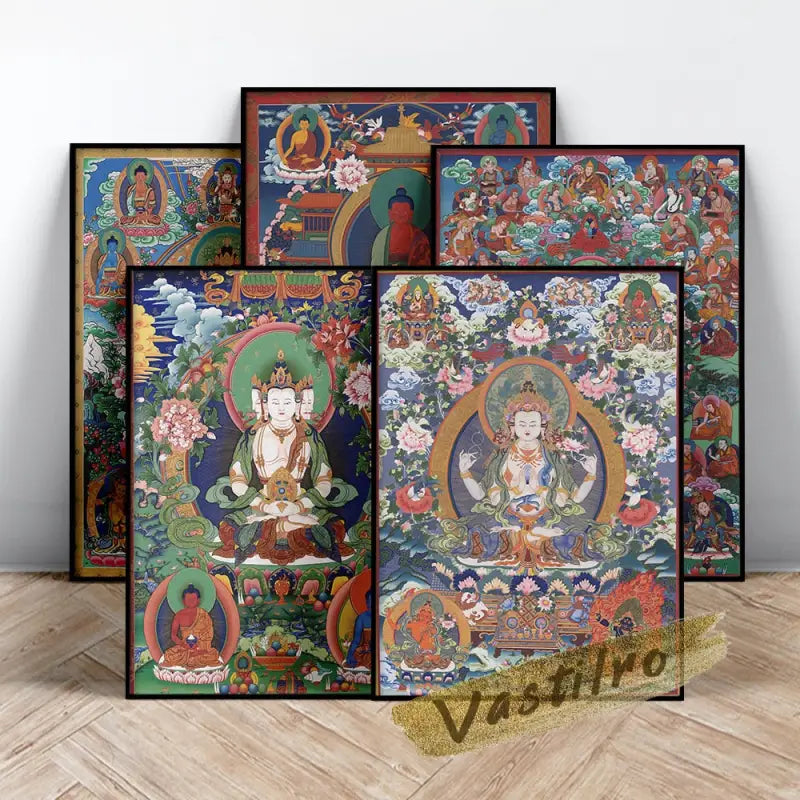 Emballage tube PVC tableau Thangka tibétain, protection transport livraison