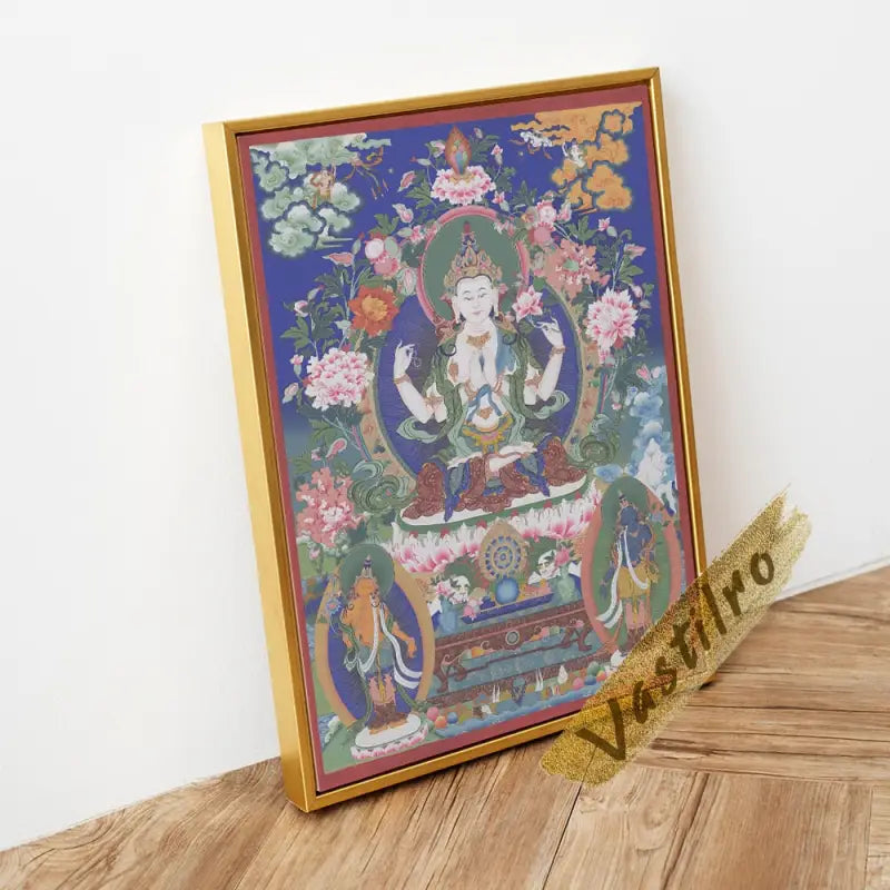 Tableau Thangka tibétain accroché au mur, décoration intérieure zen