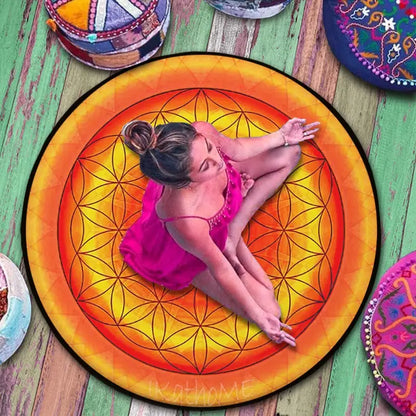 Tapis de méditation Fleur de vie