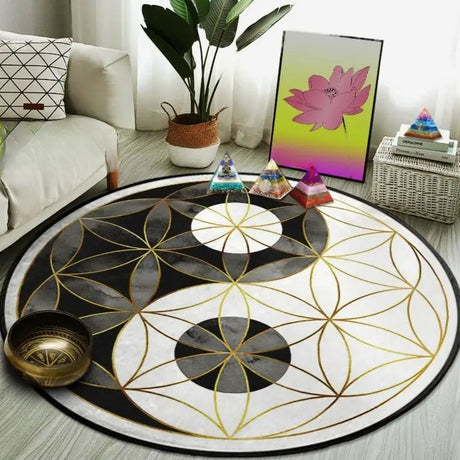 Tapis de meditation Yin Yang
