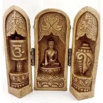 Temple autel bouddhiste portatif 12cm